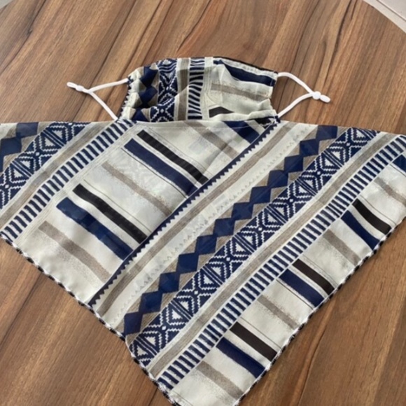 ๐ฅ 1 LEFT! FACE MASK BOHO GEOMETRIC SCARF #15 - Picture 4 of 8